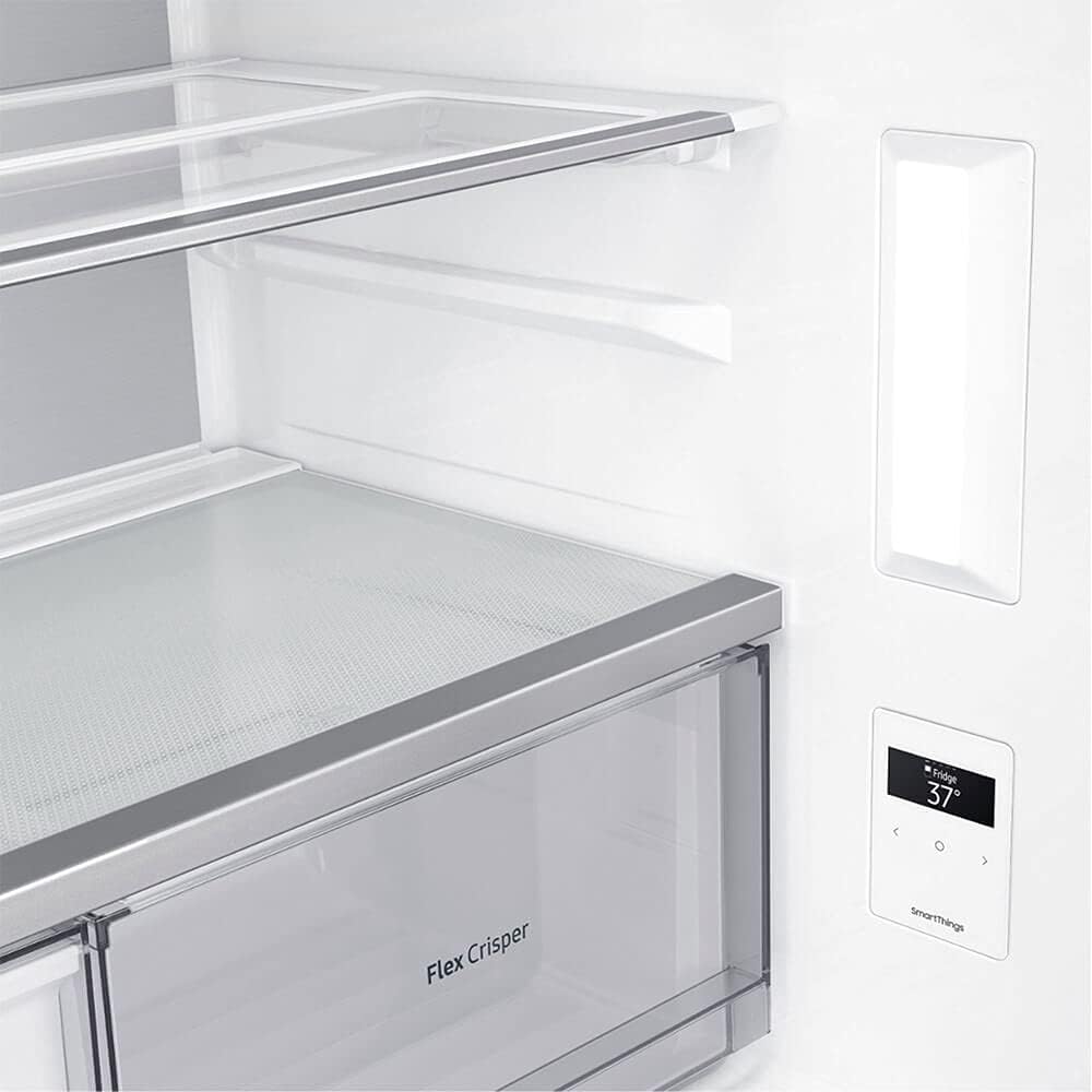 SAMSUNG 23 Cu Ft Smart Counter Depth 4-Door Flex Refrigerator w/ AutoFill Water Pitcher, Dual Ice Maker, Energy Star Certified, RF23A9071SR/AA