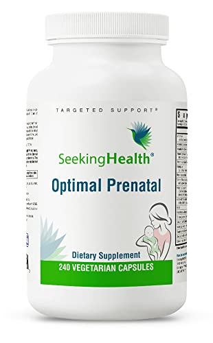 Seeking Health Optimal Prenatal, Womens Vitamin with B12, Methylfolate, Choline, Methylation Support, Nutrients to Support Fertility