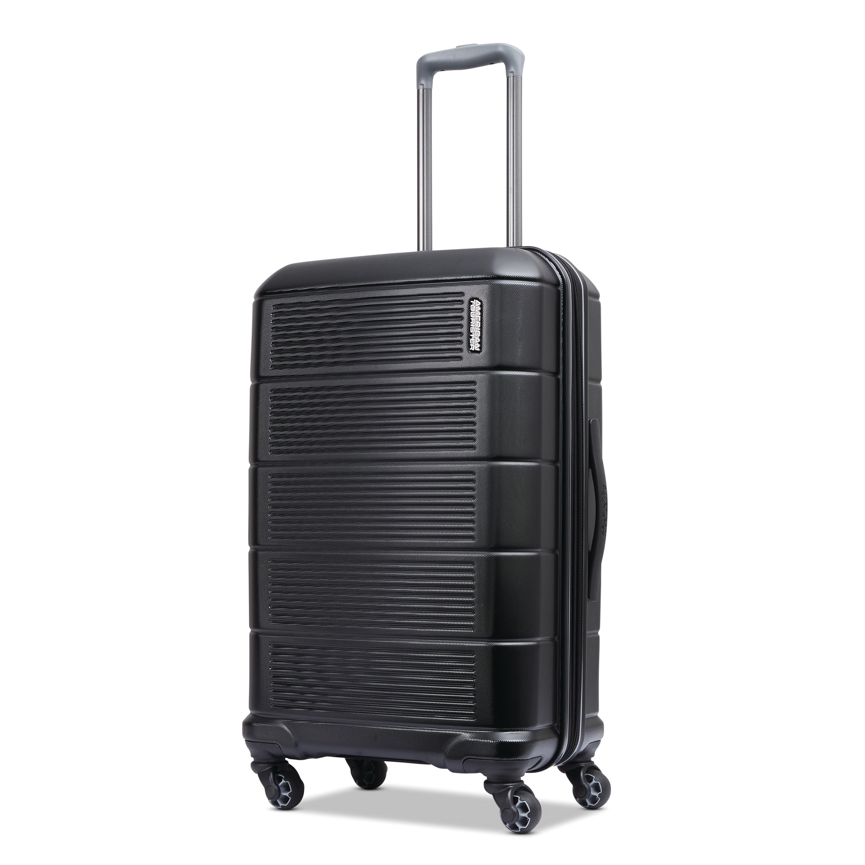 American Tourister Stratum 2.0 24" Hardside Medium Checked Spinner Luggage One Piece - Jet Black