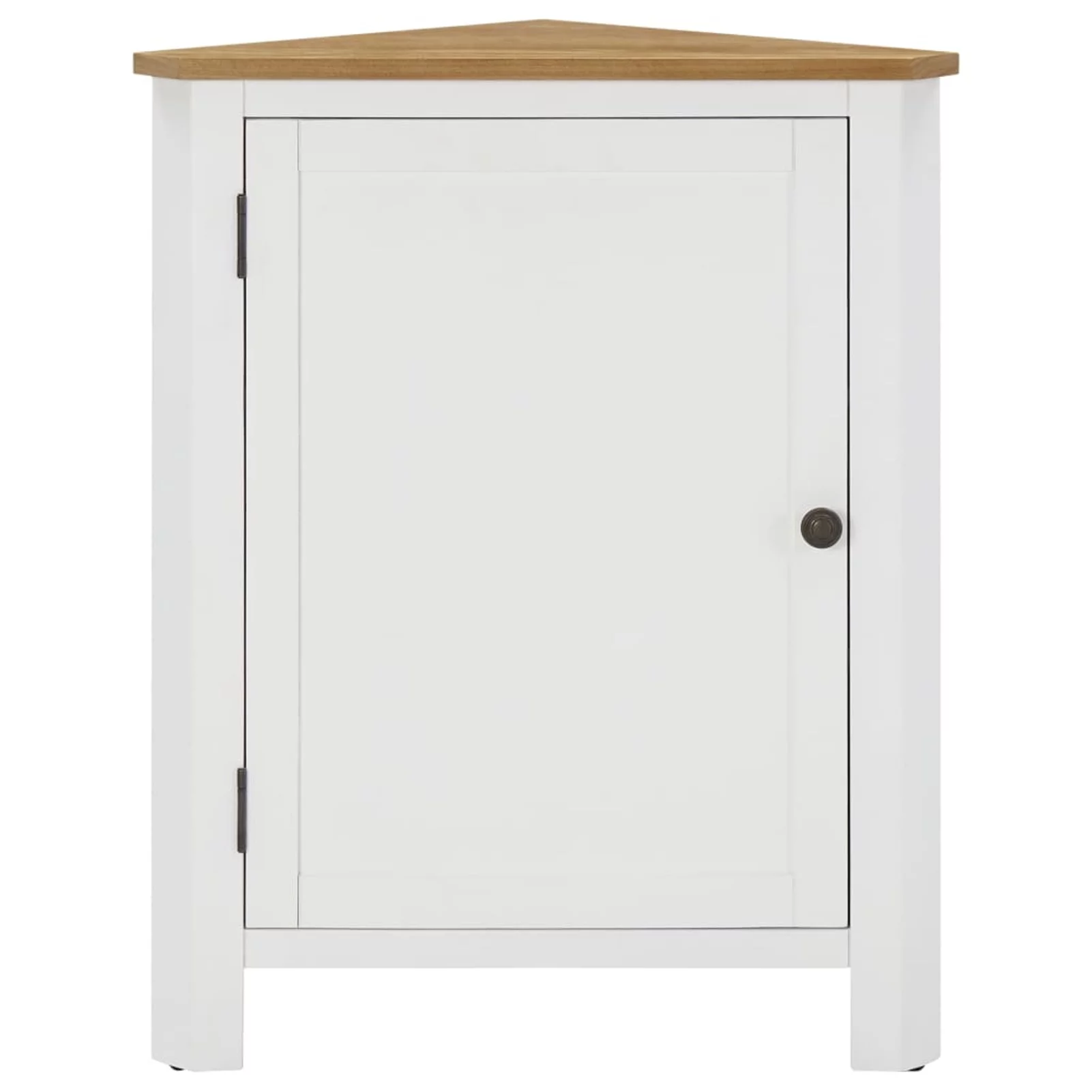 Corner Cabinet 23.2"x17.7"x31.5" Solid Oak Wood