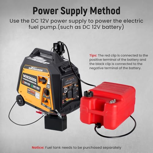 maXpeedingrods 3500 Watt Dual Fuel Inverter Generator with Gasoline Electric Fuel Pump