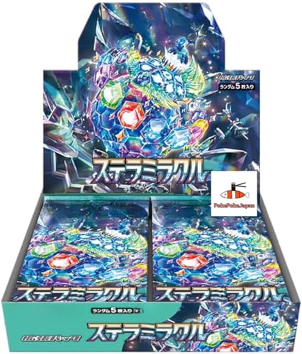 PokePokeJapan Card Game Booster Box TCG Variation Unopened Purchase 2 or More Sets to Receive 1 Rare Art (Sv8a Terastar Festival EX, 1)