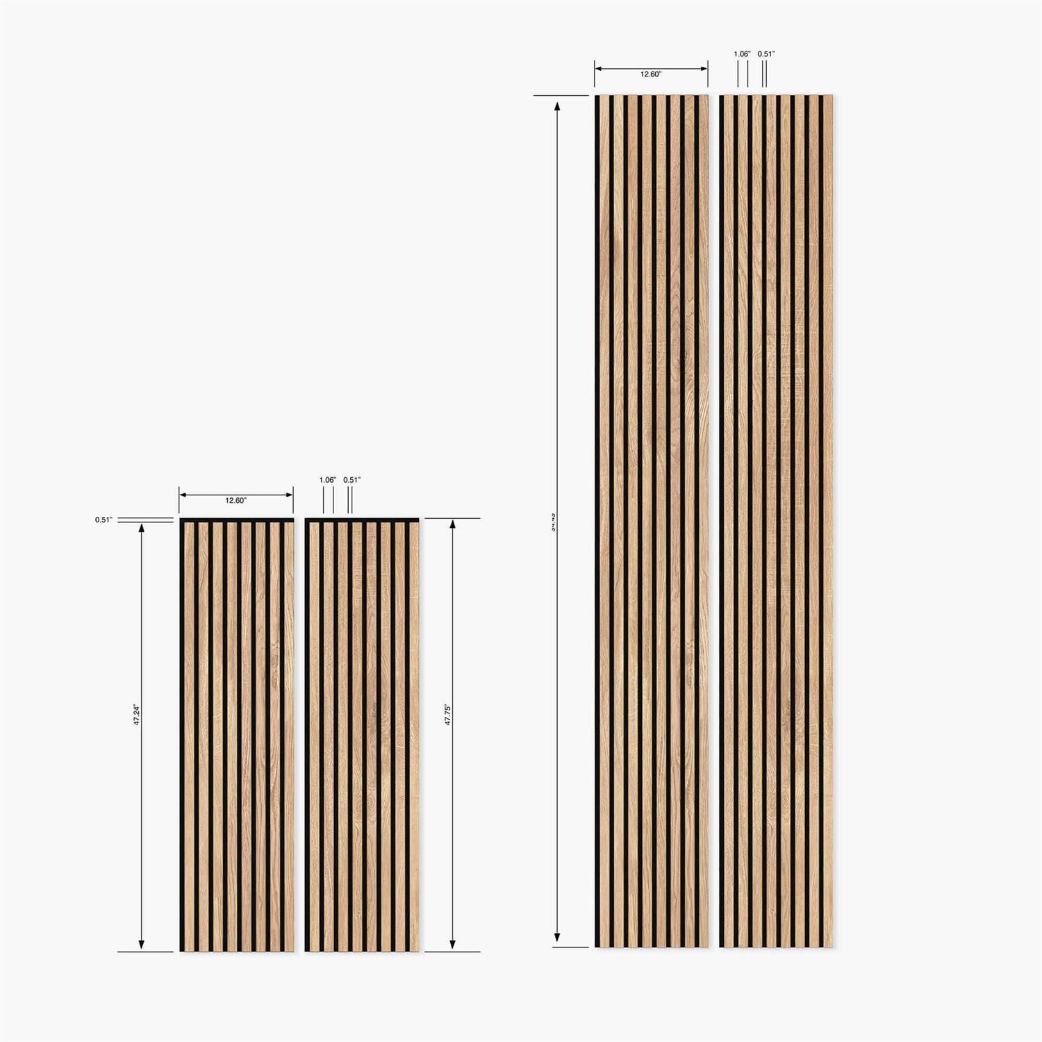 The Wood Veneer Hub Acoustic Wood Wall Slat Panels Oak - Shop Hardware Tools Online Store