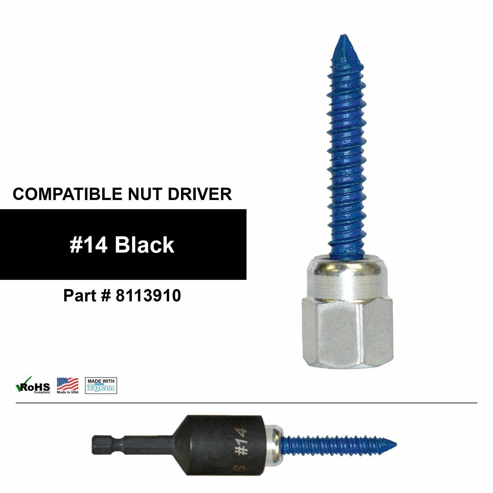 Sammys 5/16-14 in. x 2-1/2 in. Vertical Rod Anchor Super Screw with 3/8 in. Threaded Rod Fitting for Concrete (2-Pack5)