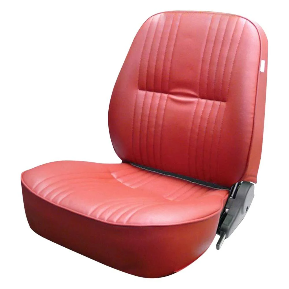 Procar 80-1400-58L Pro-90 Driver Side Lowback Red Vinyl Sport Seat