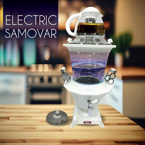 TtAk HOUSEWARE Electric Glass Samovar