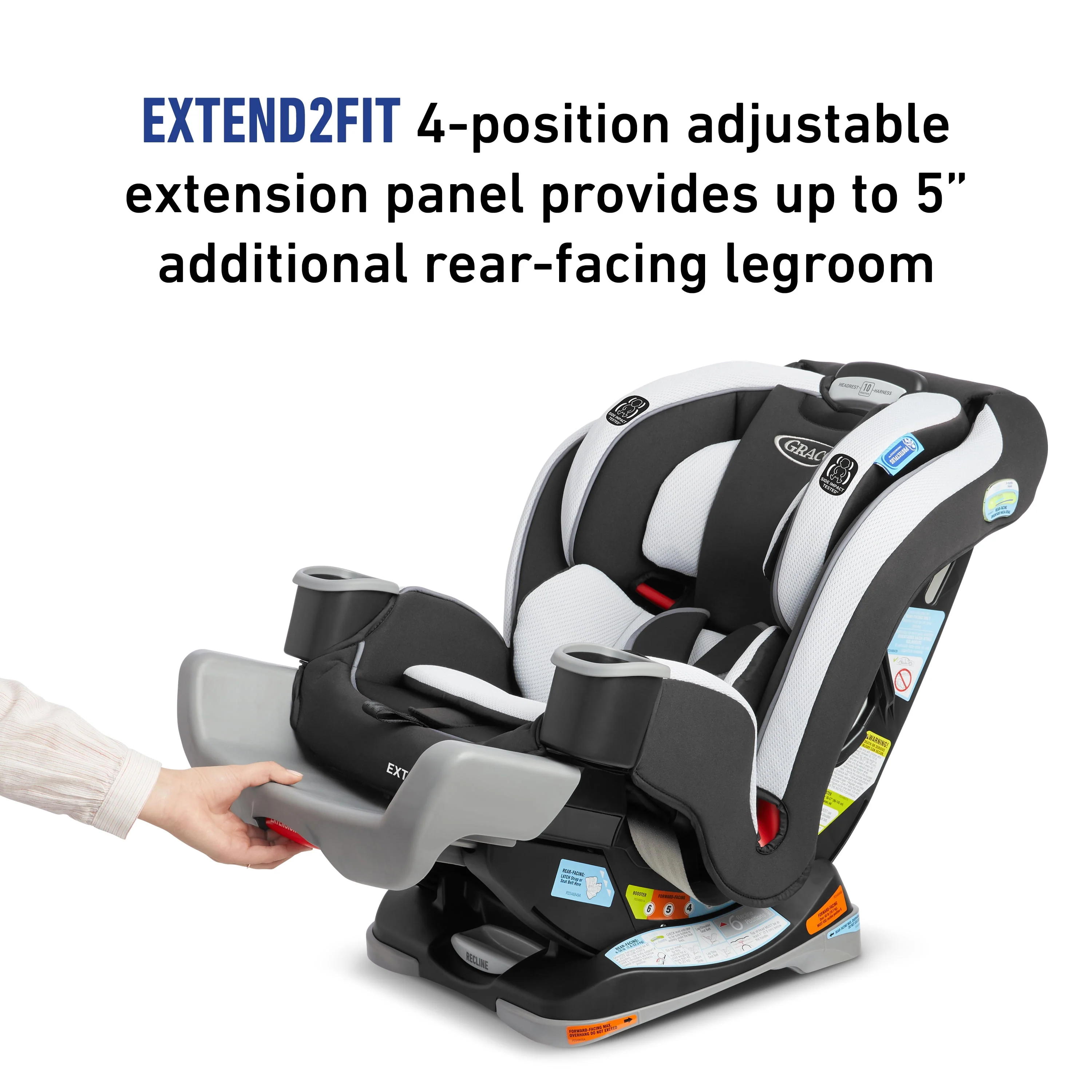 Graco Extend2Fit 3-in-1 Convertible Car Seat, Norah