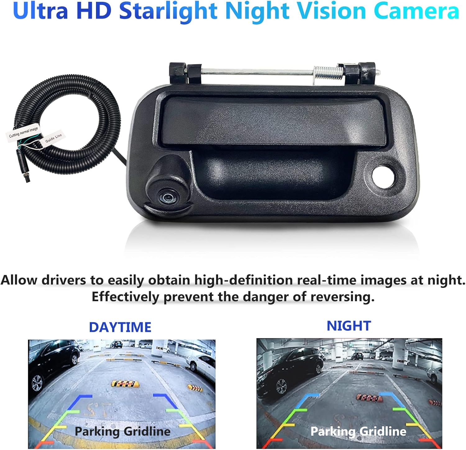 Virego Ford Tailgate Handle Backup Camera Compatible with Ford F150 (2005-2014), F250/F350/F450/F550 (2008-2014)