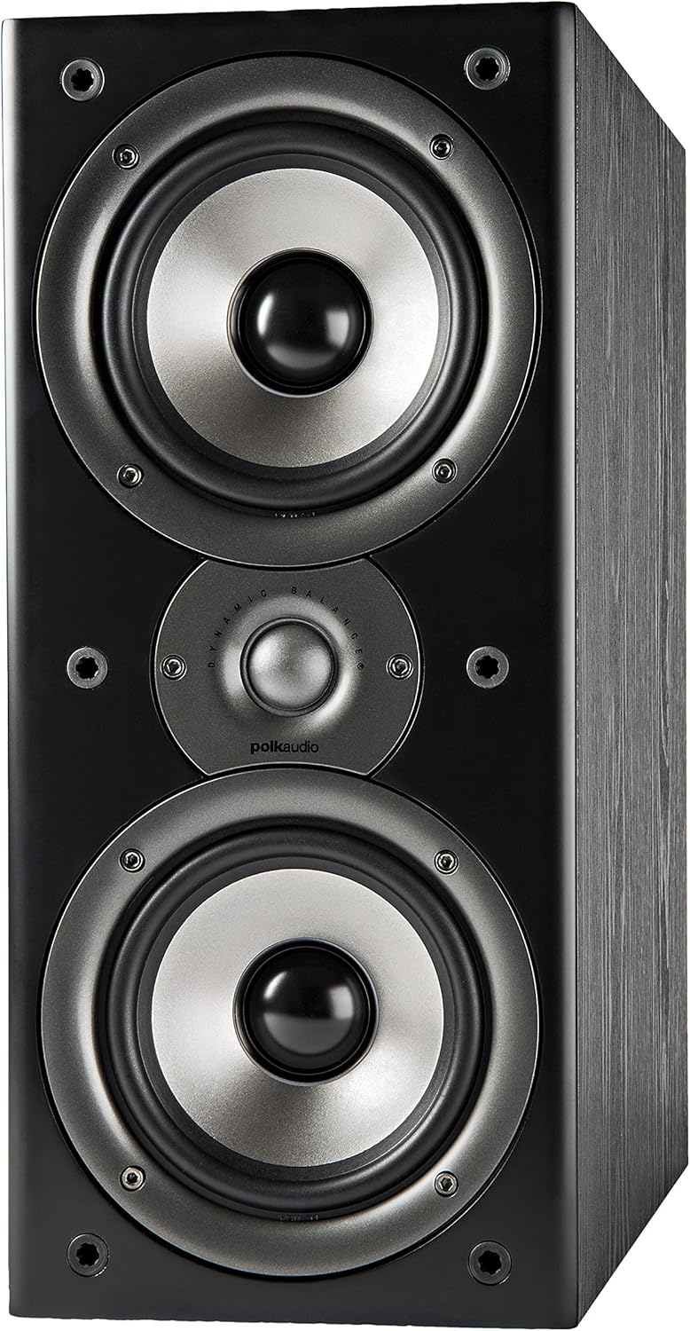 Polk Monitor XT15 Pair of Bookshelf or Surround Speakers - Hi-Res Audio Certified, Dolby Atmos & DTS:X Compatible