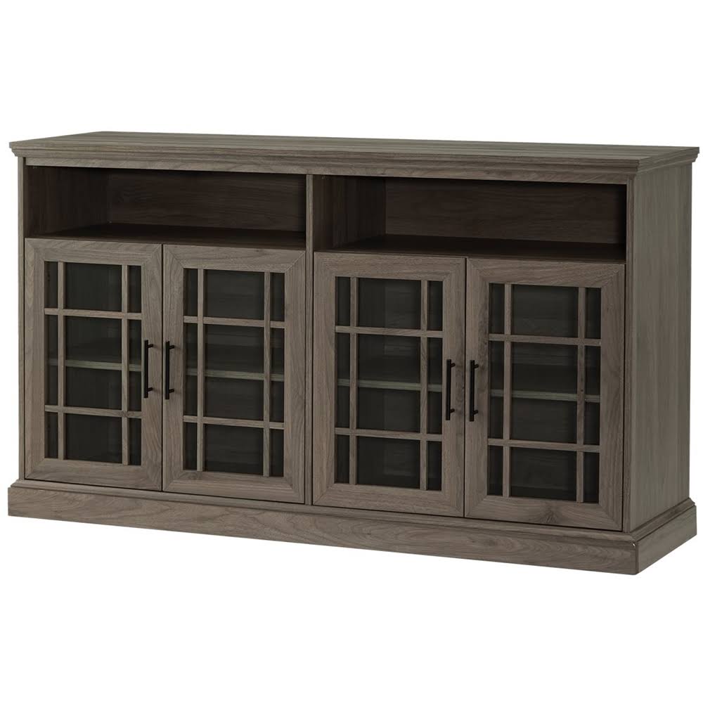 Walker Edison - Classic TV Console for Most TVs Up to 65x22 - Slate Gray