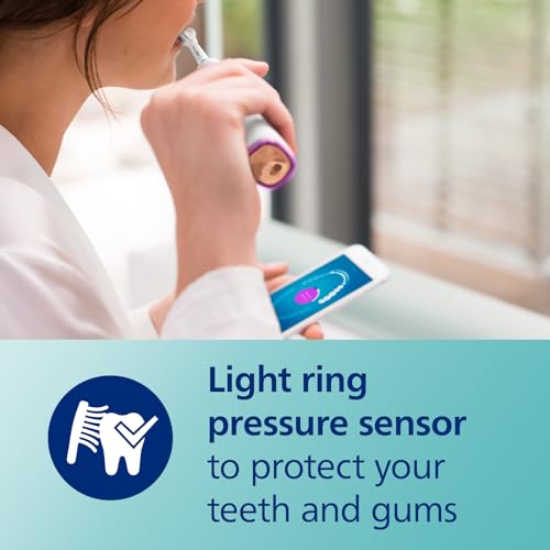 Philips Sonicare DiamondClean Smart 9300 Electric Toothbrush, Sonic Toothbrush with App, Pressure Sensor, Brush Head Detection