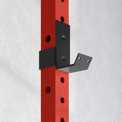 Soozier Wall Mounted Folding Squat Rack with Pull Up Bar, 1000 Pounds Capacity Power Rack