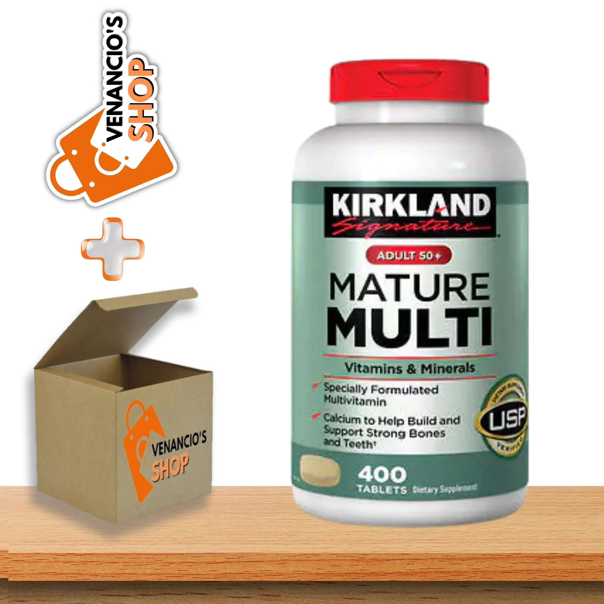 Kirkland Signature Adult 50+ Mature Multi Vitamins & Minerals, Multivitamin for Men and Women 50 Plus