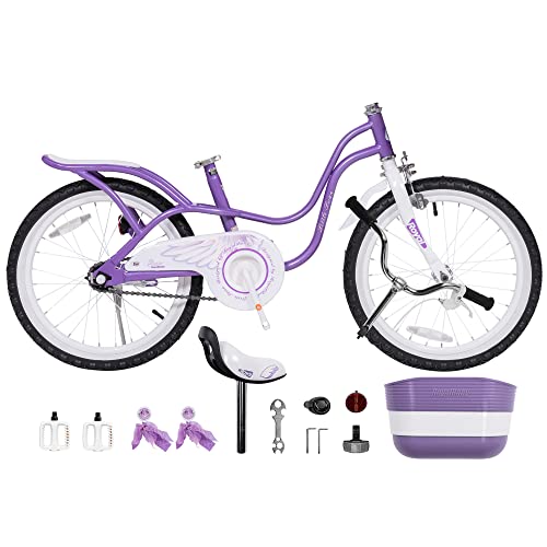 Royalbaby Princess Girls Kids Bike 12 14 16 18 20 Inch Children Bicycle with Basket for Age 3-12 Years