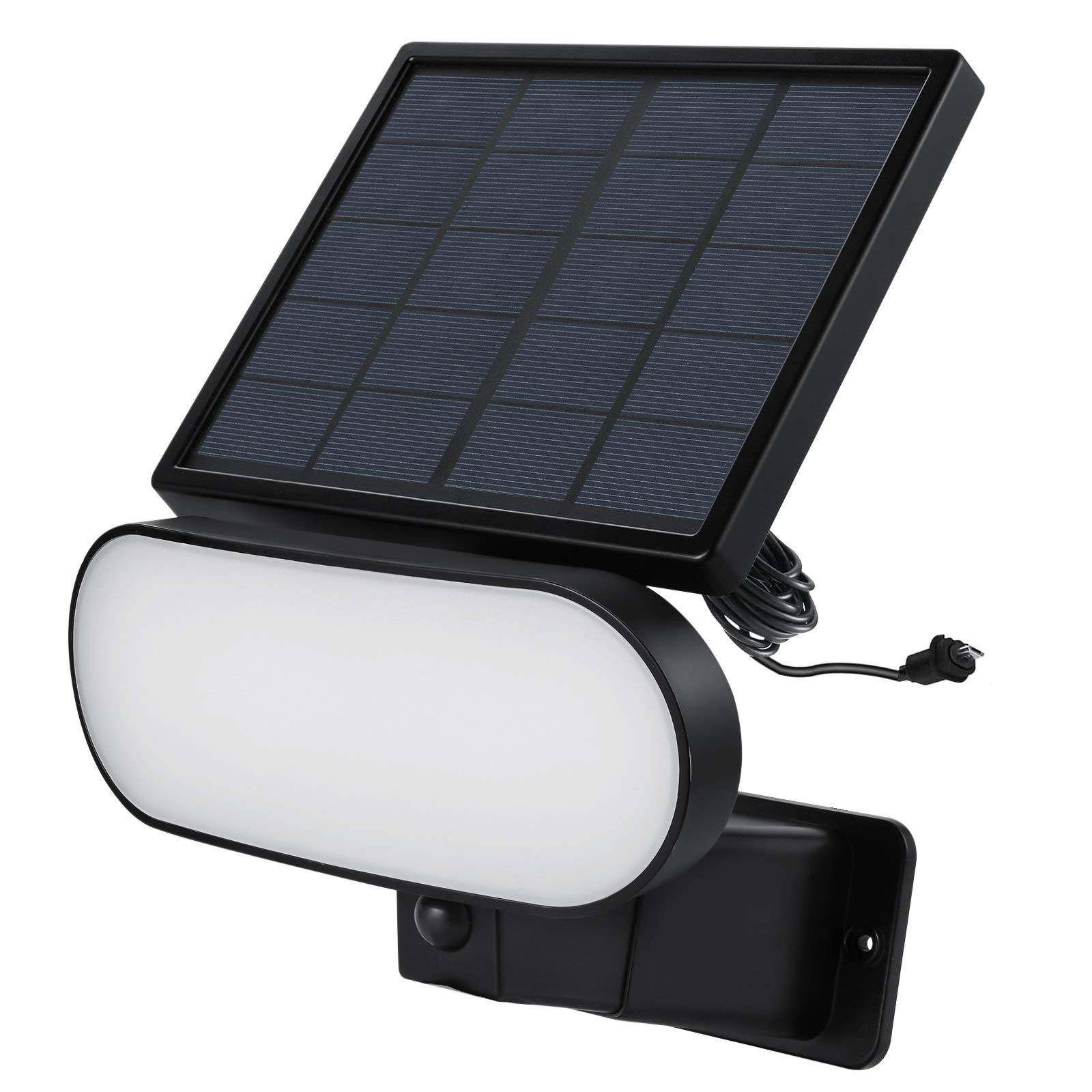 Wasserstein 2-in-1 Solar Panel Charger & Security Light Compatible with Blink Outdoor & Blink XT2/XT Camera (Black)