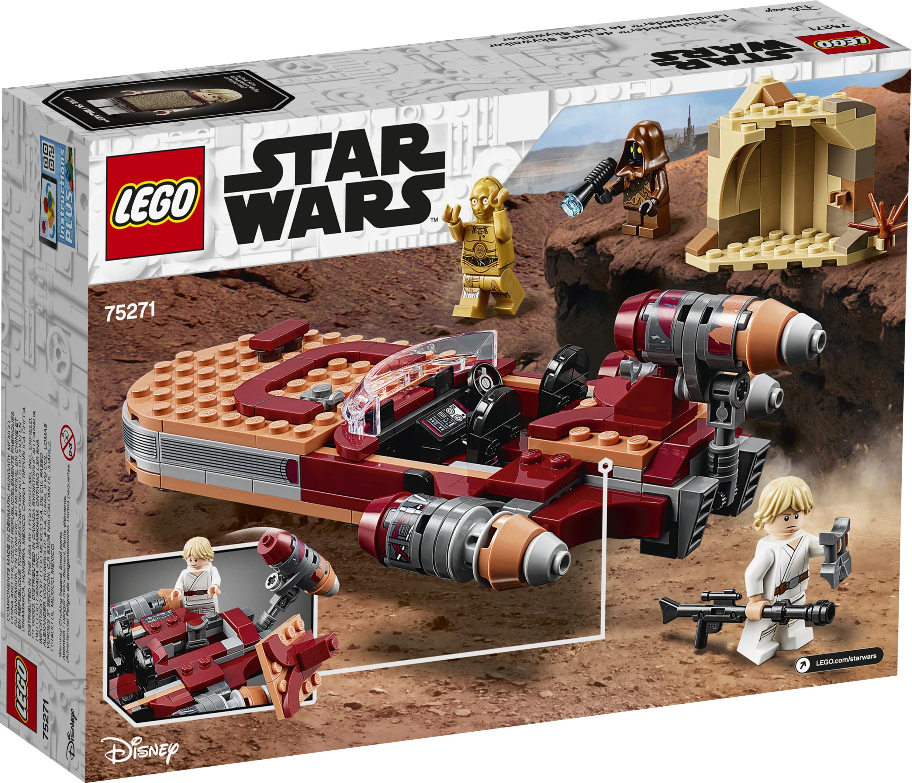 LEGO Star Wars: A New Hope Luke Skywalker's Landspeeder 75271 Building Kit, Collectible Set (236 Pieces)