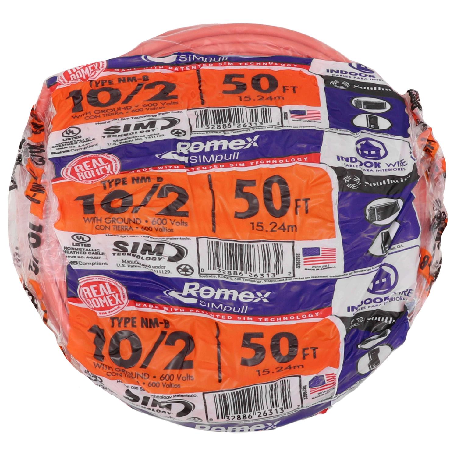 Southwire Wire 10/2 Nmwg 50' 28829022 - Shop Hardware Tools Online Store