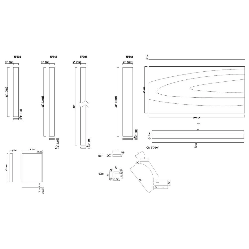 Design House 562447 Brookings Kitchen Cabinet Toe Kick 96x4.5x0.75, Espresso