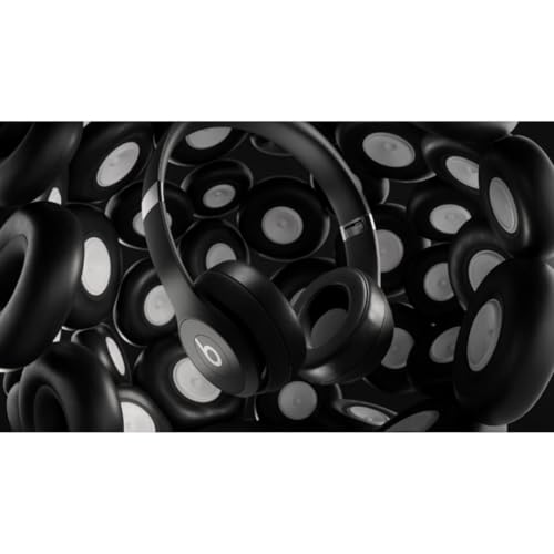 Beats Solo 4 - Wireless Bluetooth On-Ear Headphones, Apple & Android Compatible, Up to 50 Hours of Battery Life - Matte Black (Renewed)