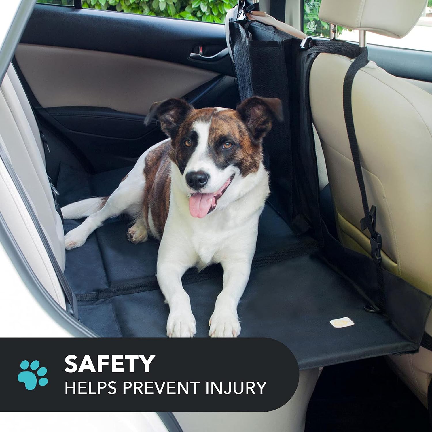 Frontpet Back seat Extender for Dogs - Backseat Pet Bridge Platform, Water Resistant Pet Car Barrier, Universal Fit, Trucks, SUVs