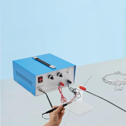 Jewelry Welding Machine 80A 110V Jewelry Spot Welder Gold Silver Platinum Welding Machine 390W Electric Soldering Machine Professional Precise