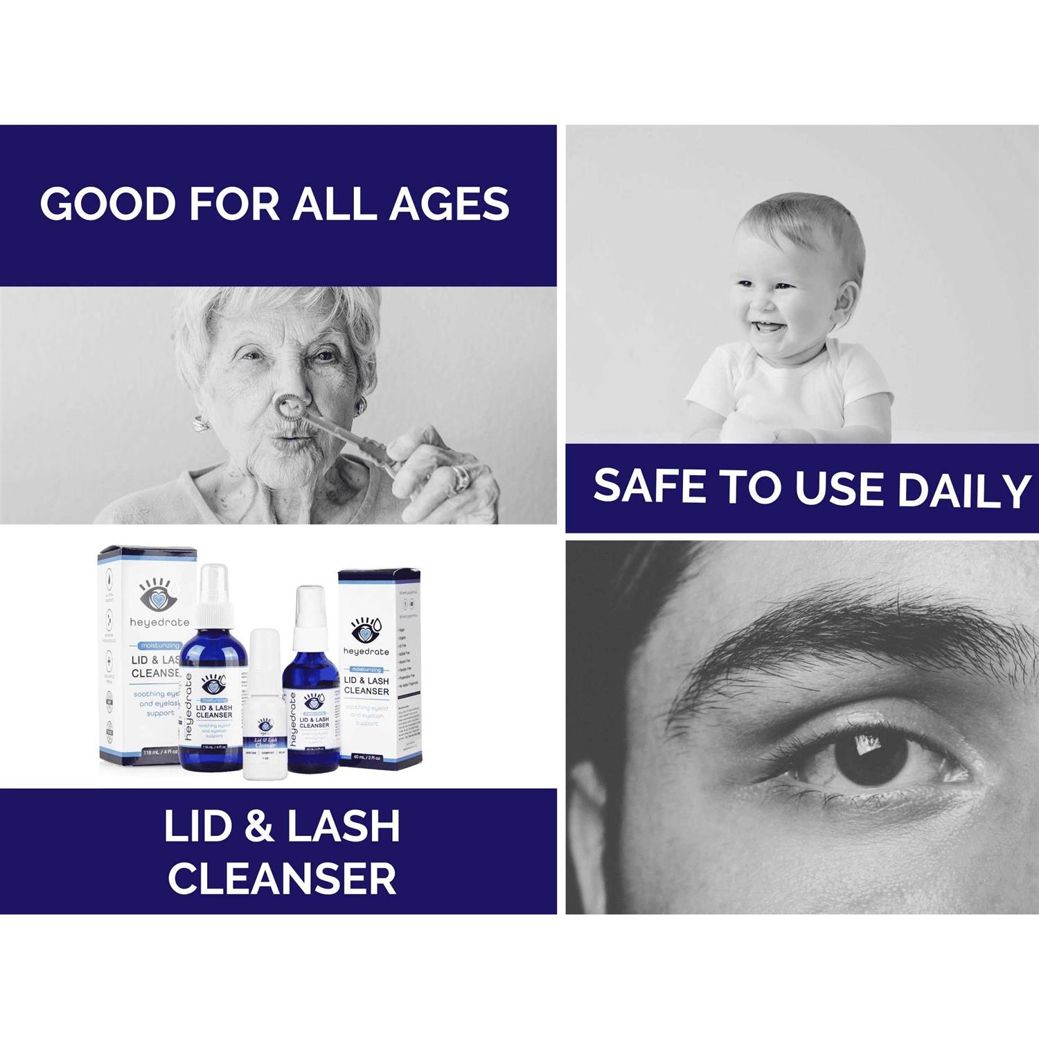 Heyedrate Lid and Lash Cleanser for Eye Irritation and Eyelid Relief - Pet Supplies online store