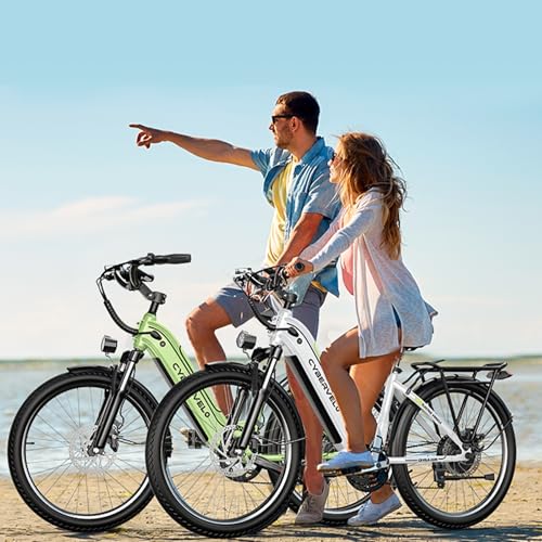 1000 Peak Electric Bike for Adults,up 80 Miles Removable Battery Ebike, 26" Electric E Bike with 7-Speed