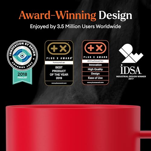 Ember Temperature Control Smart Mug 2, 14 Oz, App-Controlled Heated Coffee Mug with 80 Min Battery Life and Improved Design, Black