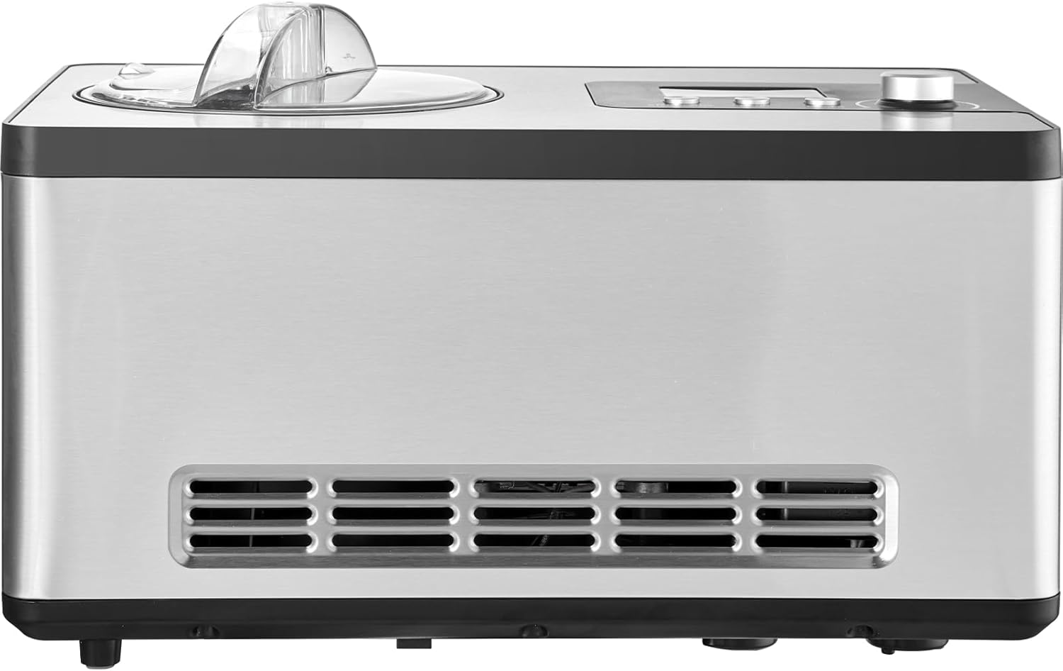 VEVOR Automatic Ice Cream Maker with Built-in Compressor, 2 Quart No Pre-freezing Fruit Yogurt Machine, Stainless Steel Electric Sorbet Maker