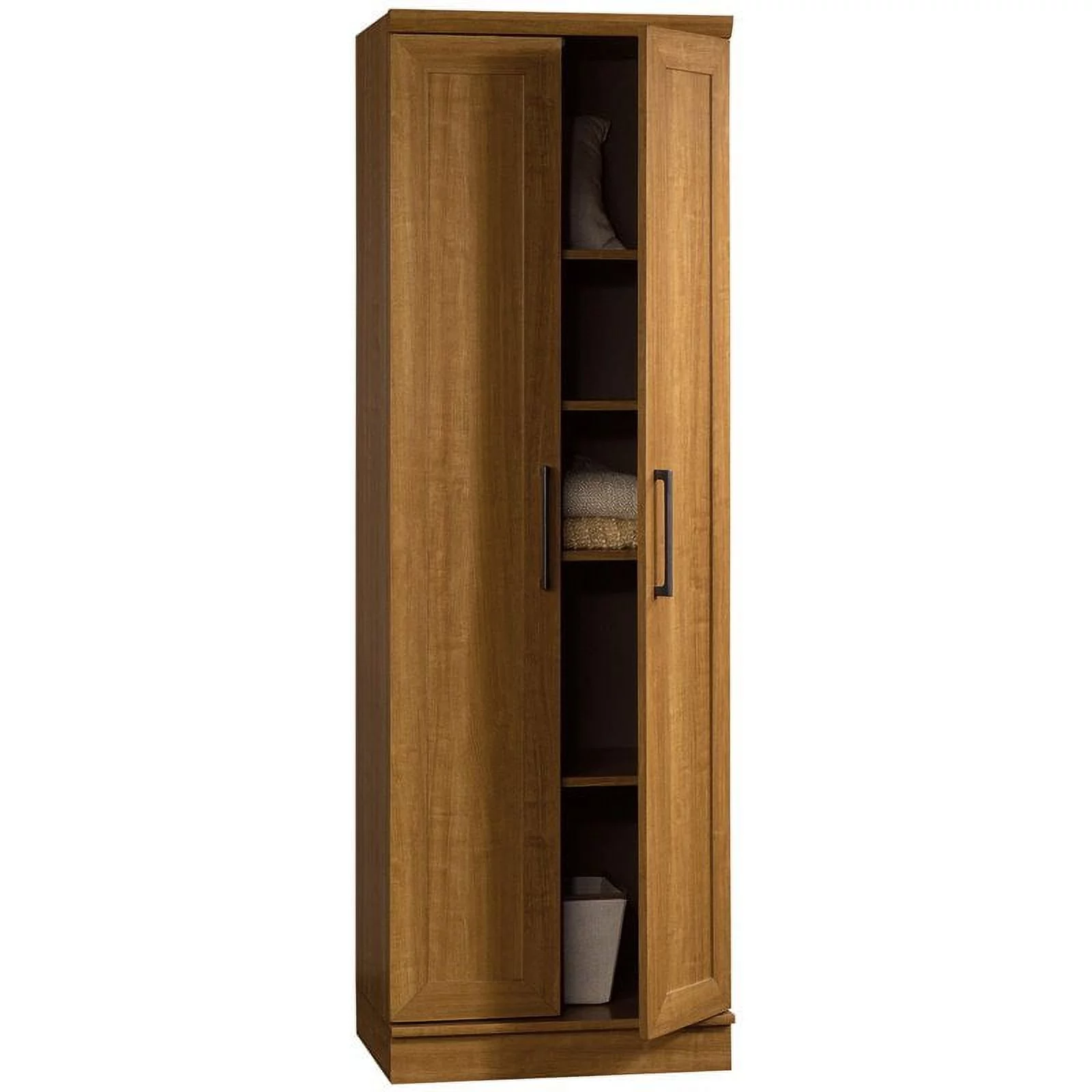 Sauder HomePlus 2-Door Storage Cabinet, Sienna Oak Finish