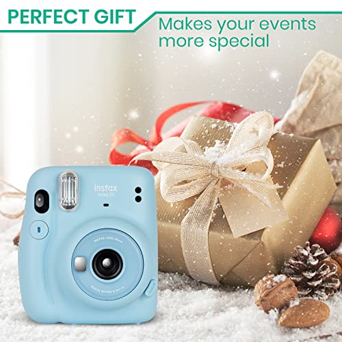 Fujifilm Instax Mini 11 Camera with Fujifilm Instant Mini Film (60 Sheets) Bundle with Deals Number One Accessories Including Carrying Case