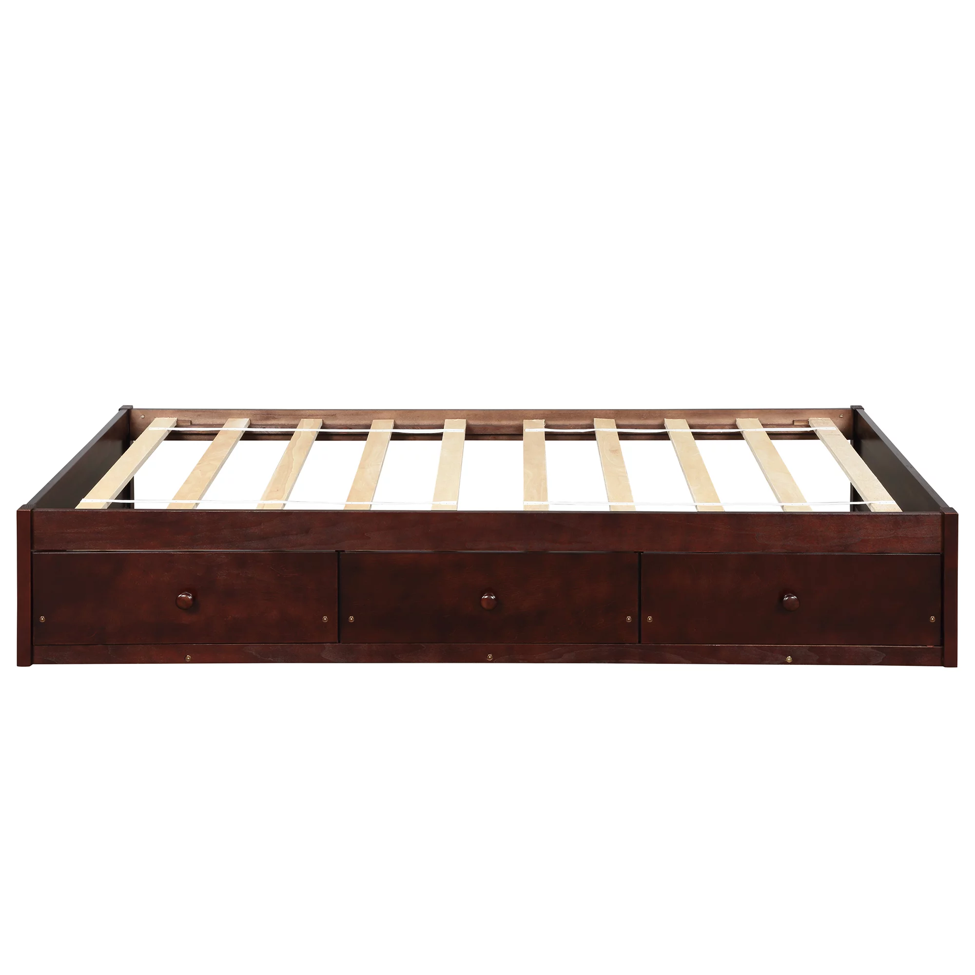 Nestfair Cherry Twin Size Platform Storage Bed with 3-Drawers