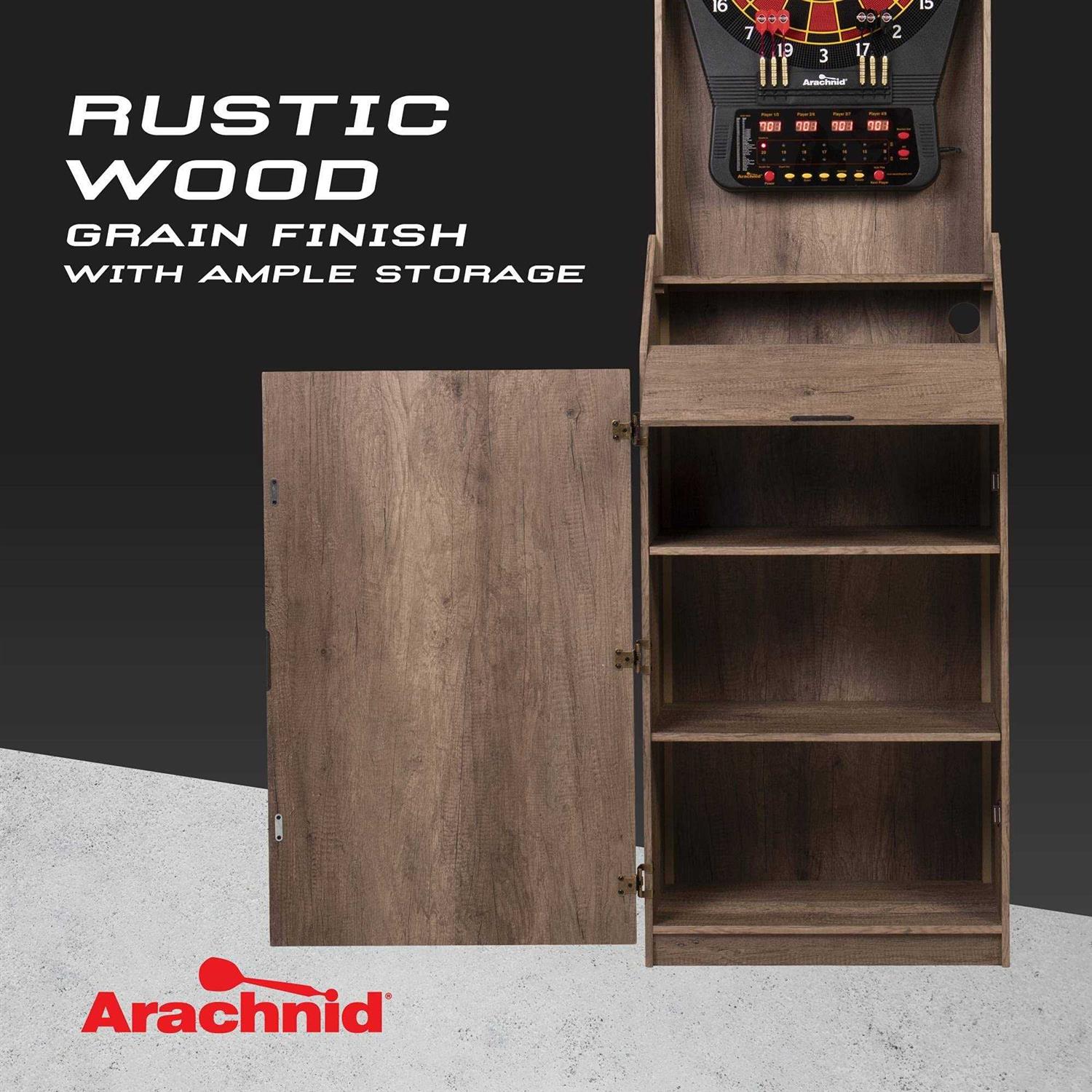Arachnid LED Light Up Arcade Stand Up Rustic Cabinet with Cricket Pro 650 - Sports Supplies Online Store