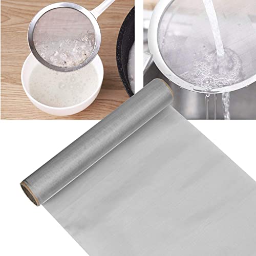 IBOWZ Stainless Steel Woven Wire Mesh 304 Stainless Steel Woven Mesh 120 Mesh Fine Screen Mesh Hard and Heat-Resistant Woven Wire for Home, Kitchen
