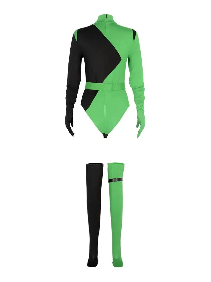 ‘Shego Kim' Green & Black Costume Set