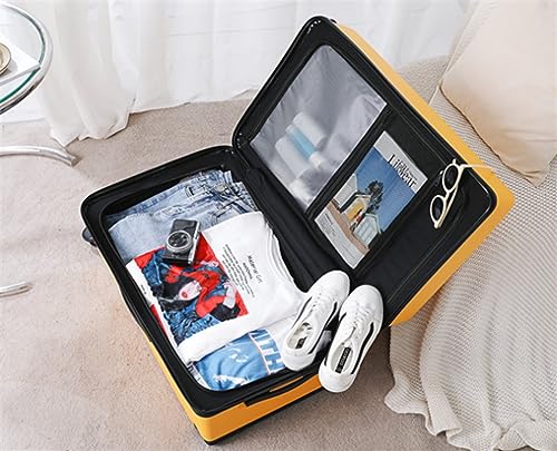 Luggage Suitcase Carry On Luggage 26inch Luggage Thickened Zipper Carry On Luggage Wide Trolley Wear-Resistant Suitcase Checked Luggage