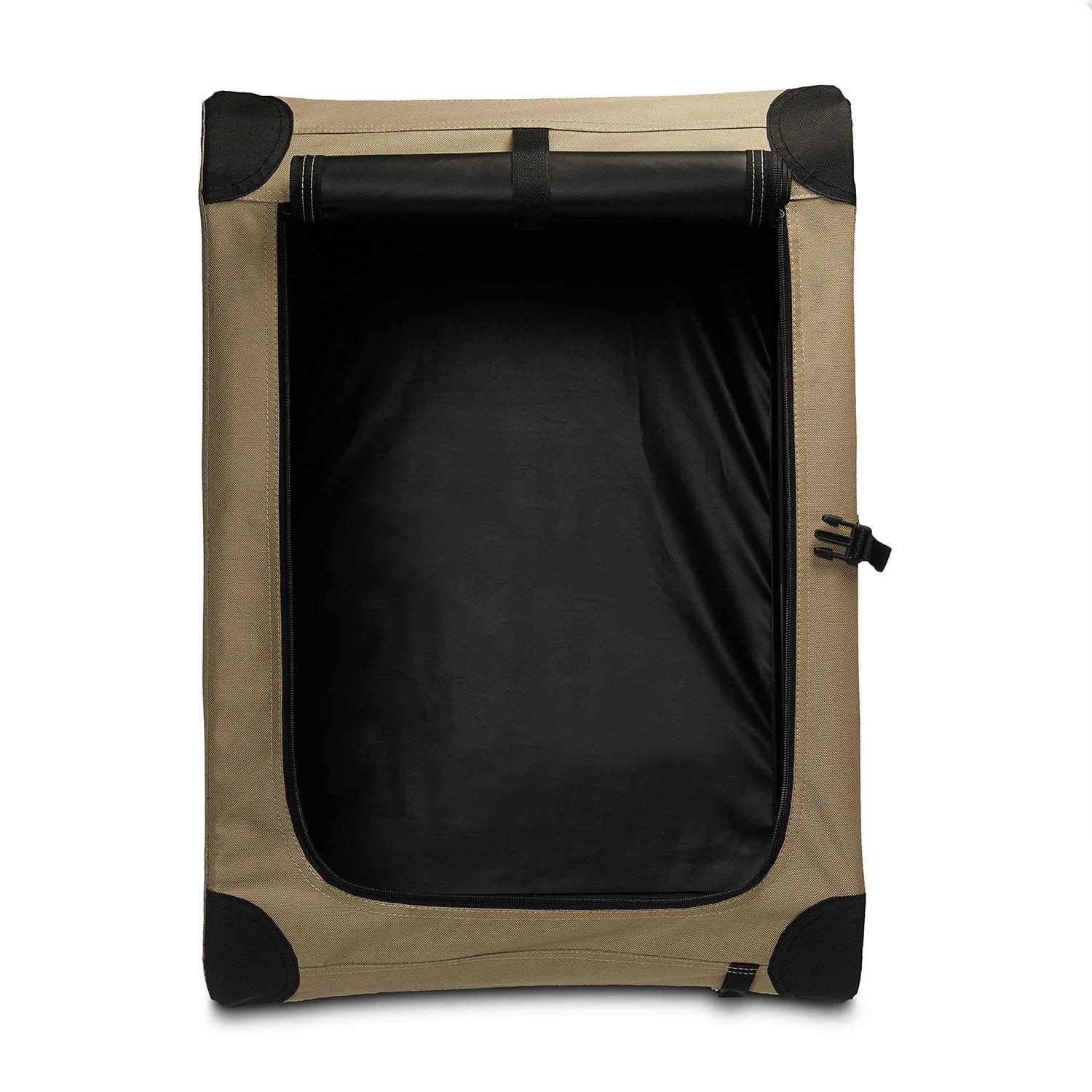 Amazon Basics 2-door Soft-sided Folding Travel Crate Dog Kennel - Pet Supplies online store