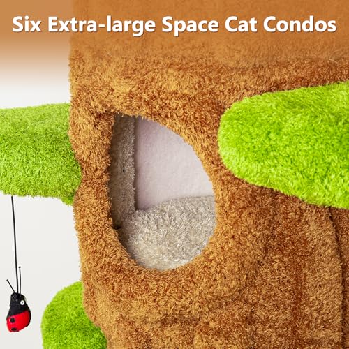 Luxury Cat Tree Tower for Indoor Cats,88.6" Tall Cat Tree