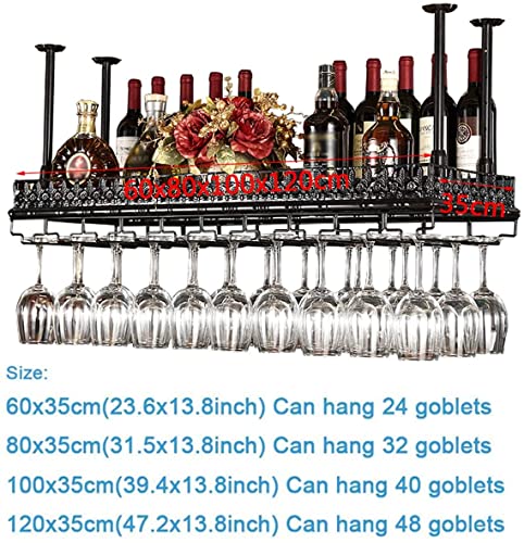 Wine Racks Adjustable Metal Ceiling-Type Wine Holder,Wall Mounted Wine Bottle Holder Hanging Wine Glass Racks,let Stemware Racks