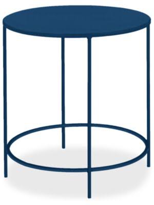 Room u0026 Board | Modern Slim Round End Table 25 Diameter 24H in Indigo Blue