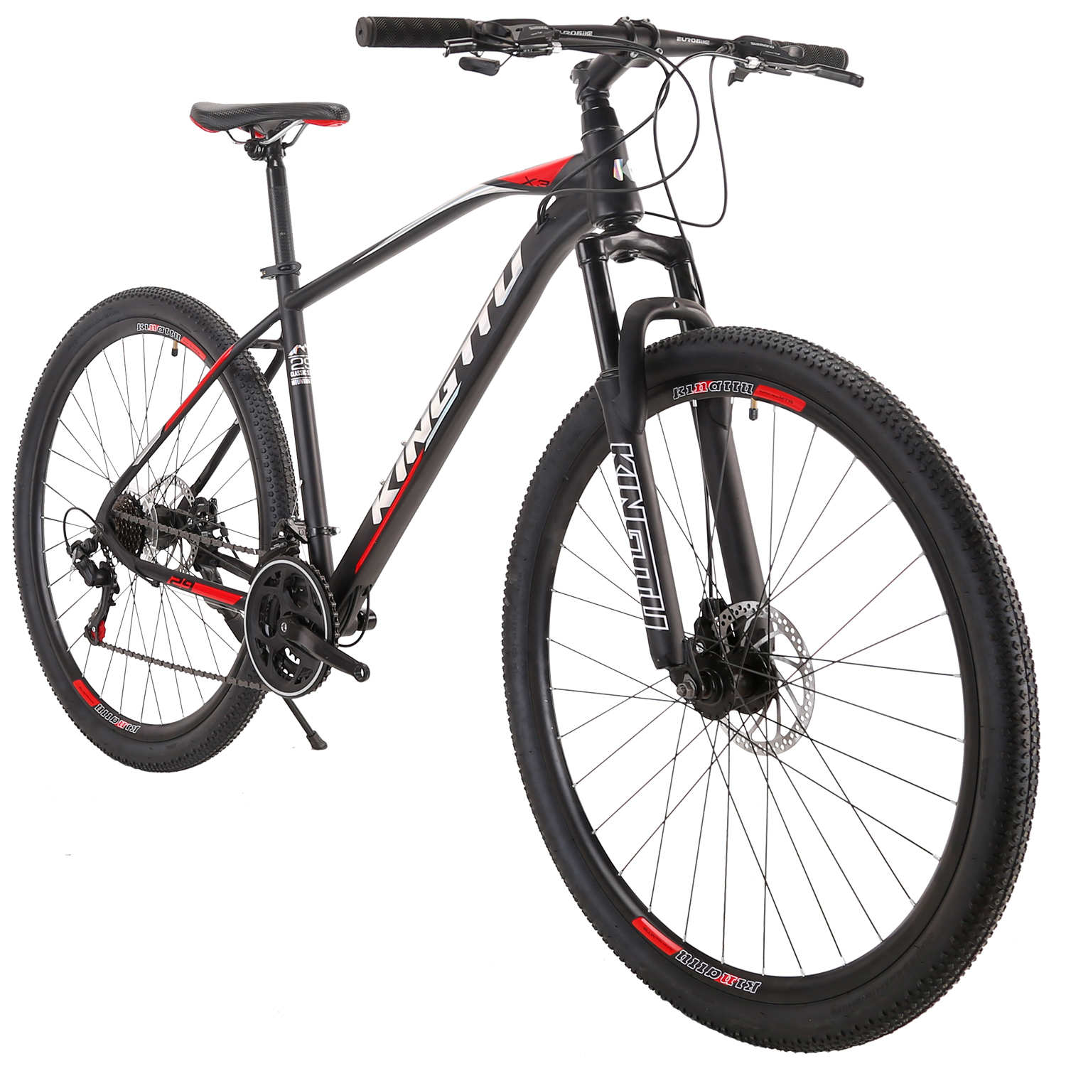 Eurobike X3 Mountain Bike 29er Mens Bicycle 19 inch Frame 29 Inch Wheels 21 Speed Shifter Dual Disc Brakes