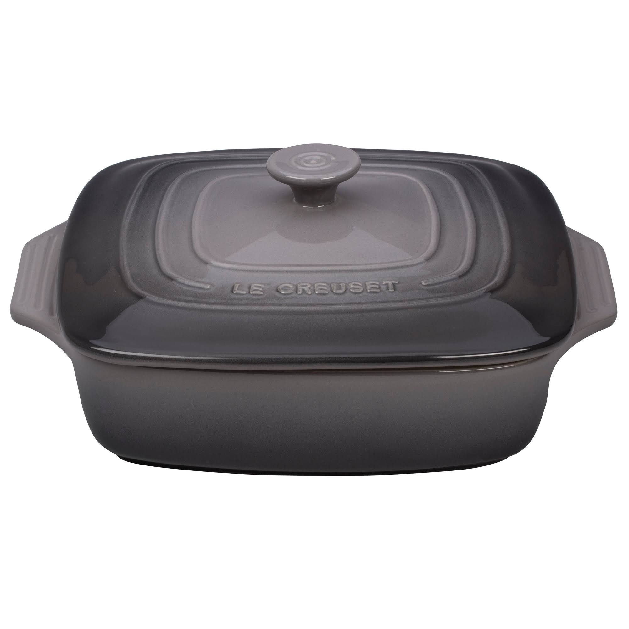 Le Creuset Stoneware Covered Square Casserole, 9.5-Inch, Cerise