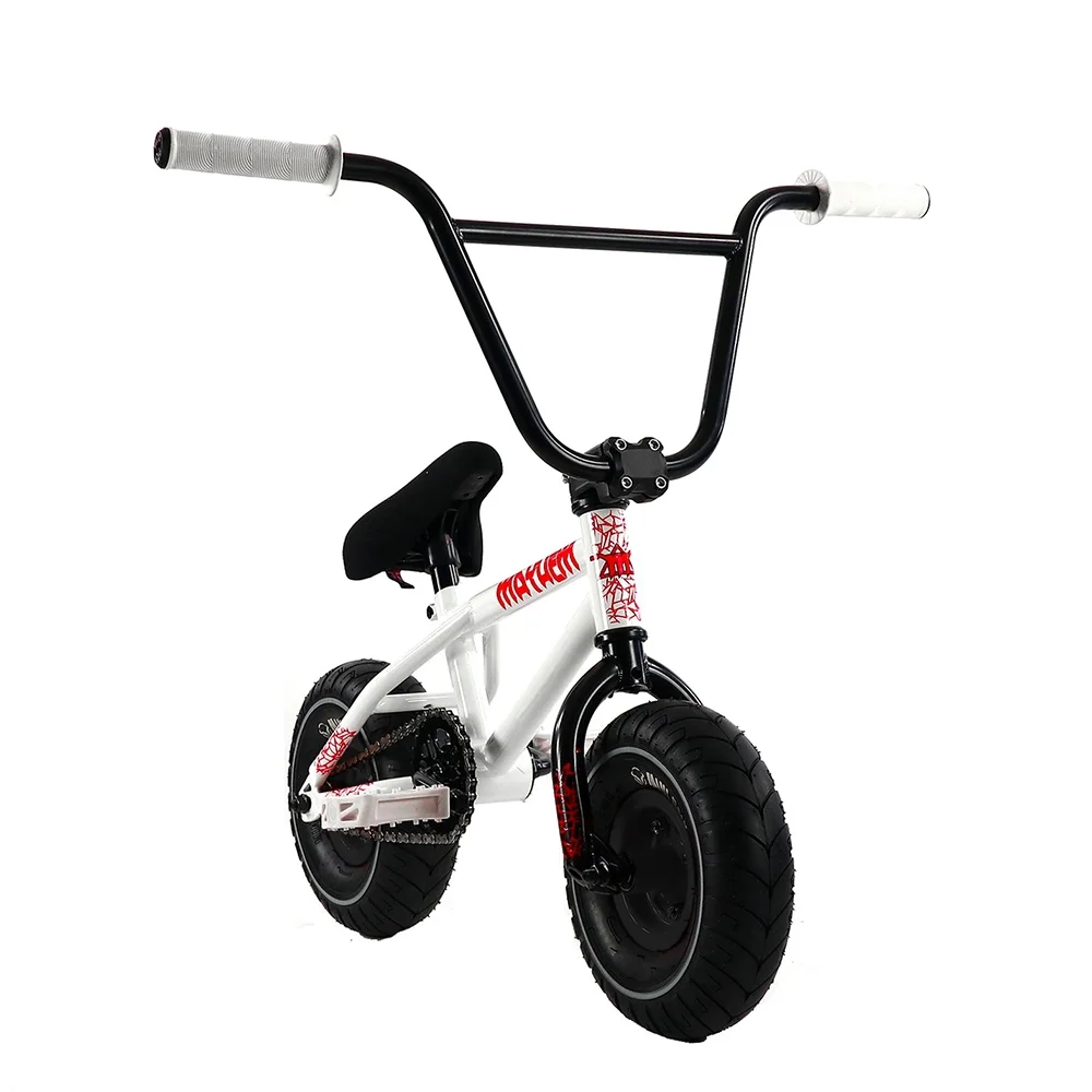 Mayhem Fat Tire Mini BMX RIOT Toxic Green 1 Piece Crank 10 Mini BMX Newest Model Trick Bike