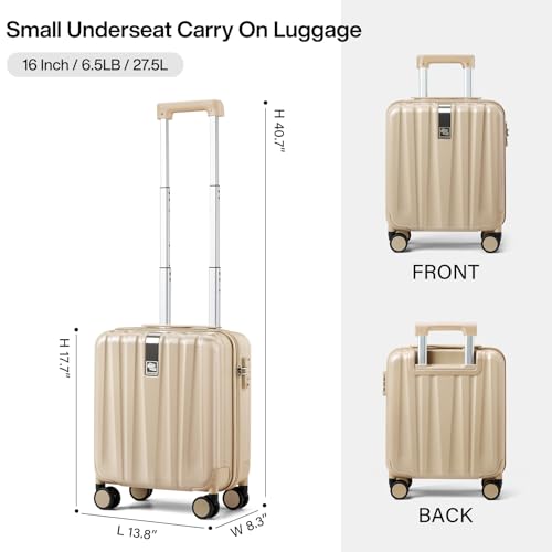 Hanke 29 Inch Luggage Suitcases With Spinner Wheels Lightweight PC hardside Rolling Suitcase With Travel Lock, Checked-Large 29-Inch(Blackish Green)