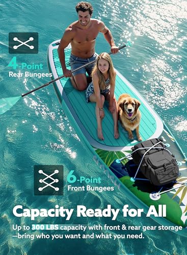 SLOOSH Inflatable Stand Up Paddle Board, 10'6" Inflatable Paddle Boards with Premium Accessories, Non-Slip EVA Deck, Ultra-Light Carry Bag Pump