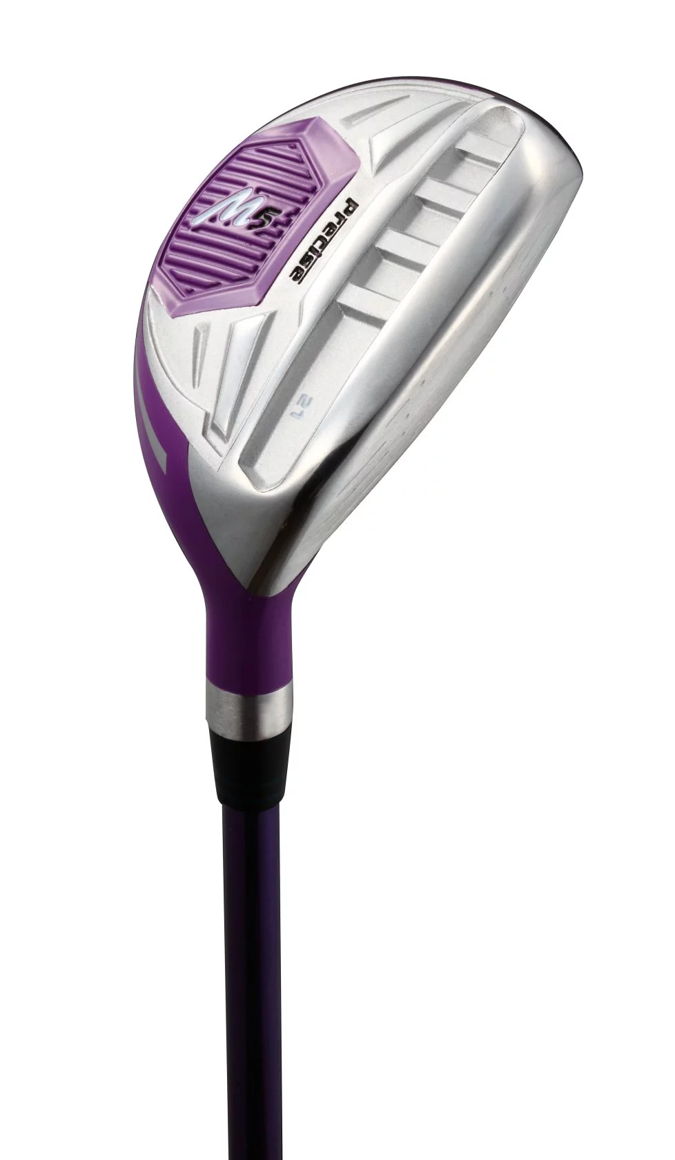 top line ladies pink right handed m5 golf club set, includes: driver, wood, hybrid, no. 5,6,7,8,9, pw stainless steel irons, putter