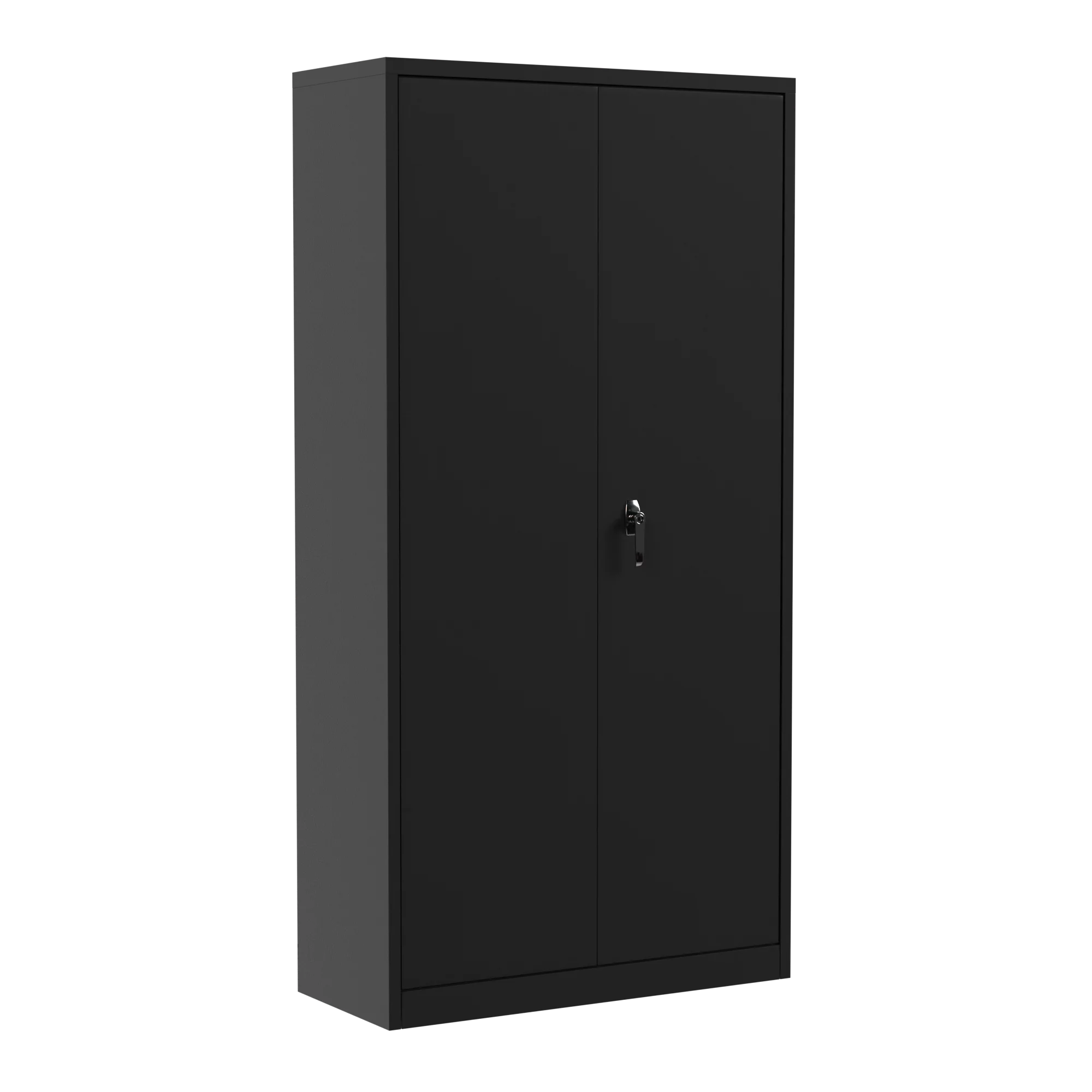 Zakamaur 72"H Black Industrial Metal Garage Storage Cabinet, Lockable Steel Utility Cabinets with 4 Adjustable Shelves, Assembly Required
