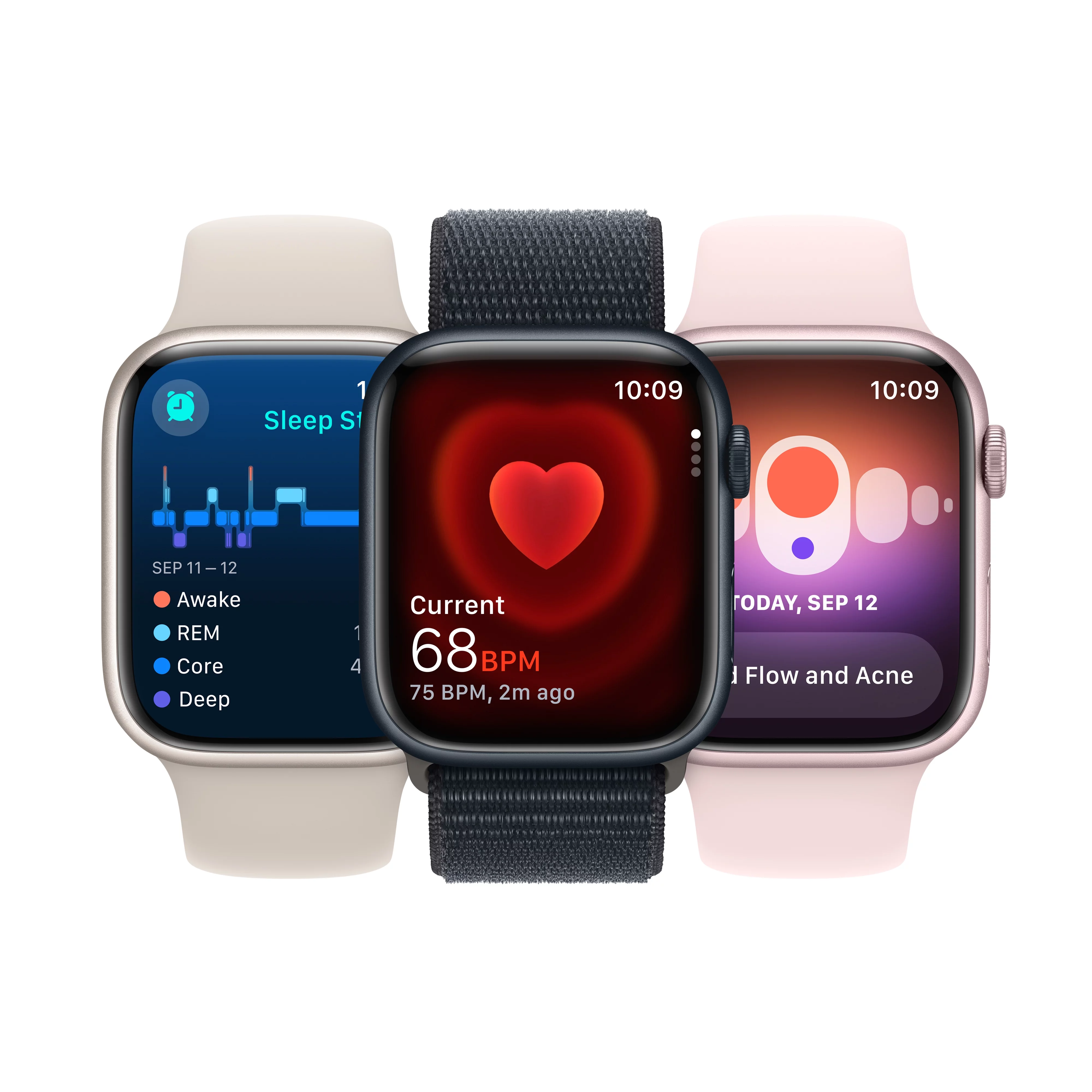 Apple Watch Series 9 GPS + Cellular 45mm Midnight Aluminum Case with Midnight Sport Band - M/L. Fitness Tracker, ECG Apps, Always-On Retina Display