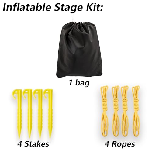 Inflatable Event Stage Tent includes a 950W Blower，Inflatable Stage Elevate Your Occasions with Style and Convenience,Inflatable Stage Cover