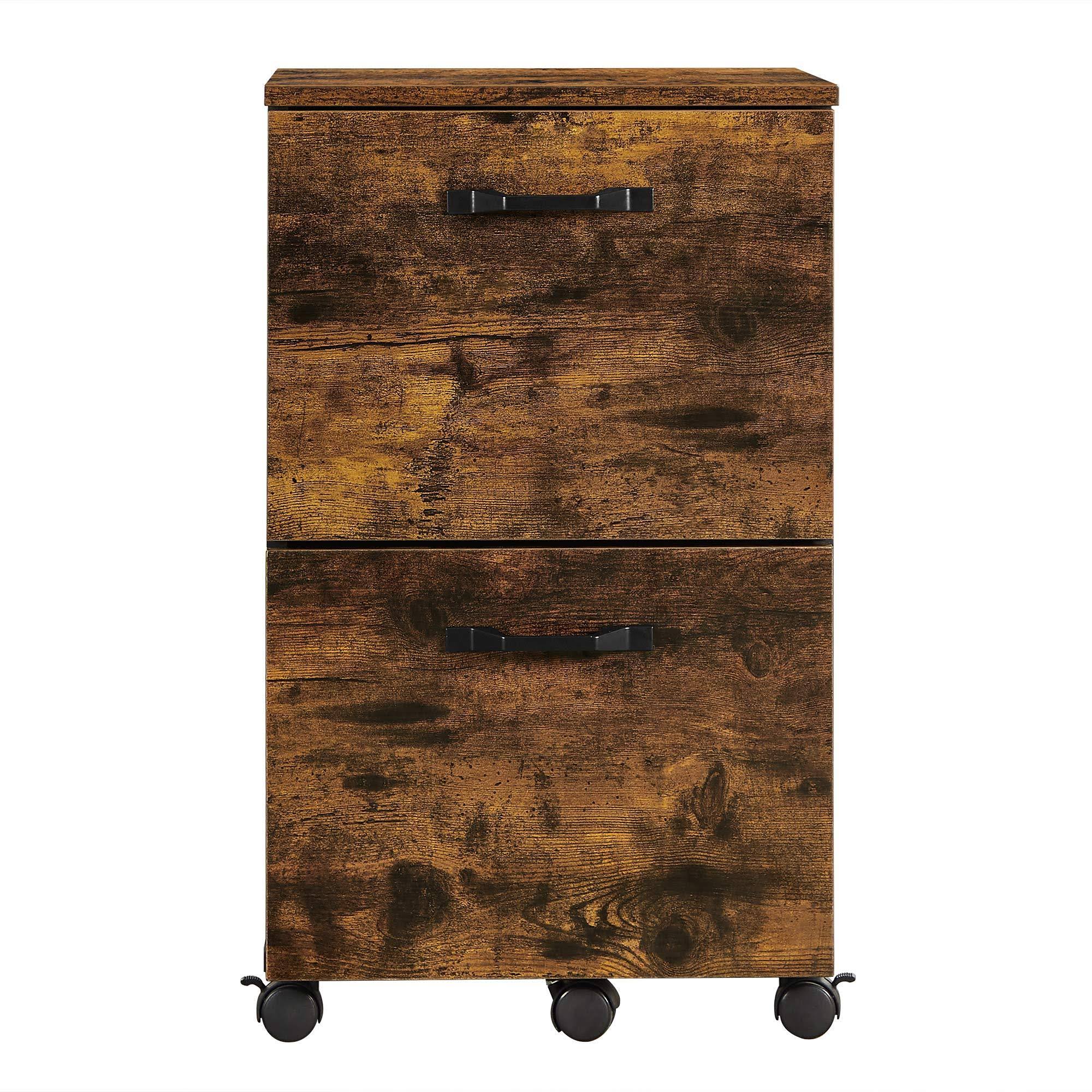 VASAGLE Industrial 2 Drawer File Cabinet